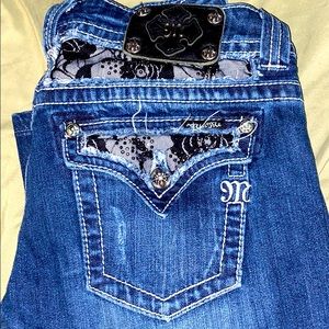 Miss Me Jeans Boot Cut Dark Wash Sz 30 L36